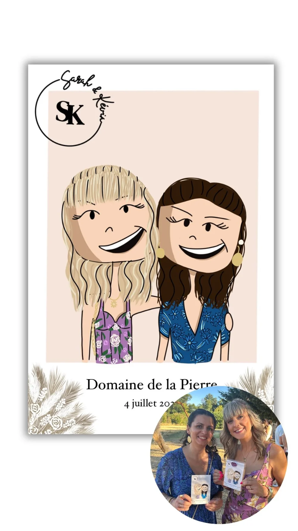 Portrait cartoon-fond uni – Image 4